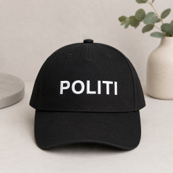 Børnekasket i Sort med Broderet Navn | Personlig Solkasket
