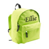 Fin limegrøn børnerygsæk med navn – rygsæk til 2–6 år