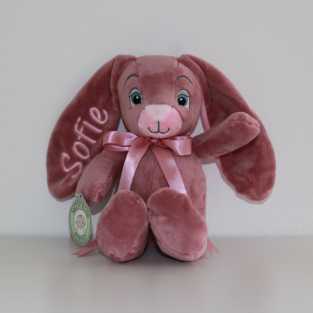 MyTeddy rosa  kaninbamse med navn på