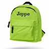 Fin limegrøn børnerygsæk med navn – rygsæk til 2–6 år