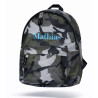 Camouflage børne rygsæk med navn broderet foran