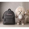 Lucky Doggy Mimi bamse og rygsæk med navn - Personlig gave