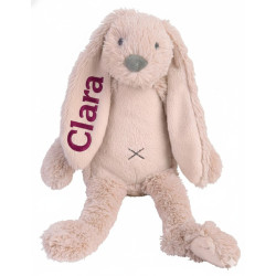 Blød Happy Horse kaninbamse i lys gammelrosa