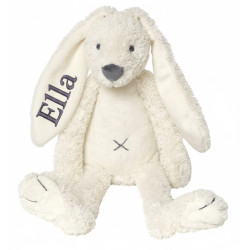 Bamse kanin med navn broderet – sød gave til børn